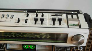 VINTAGE 1980 ' S JVC RC - 838JW BIPHONIC BOOMBOX STEREO SYSTEM 3