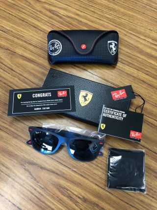 Rayban Sunglasses,  Rb8395m Scuderia Ferrari Monaco Limited Edition " Rare "