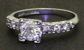 Antique Platinum 0.  72ct Vs1 - G Diamond Wedding Engagement Ring W/ 0.  51ct Center