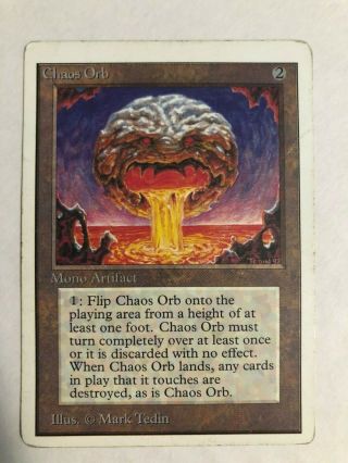 Mtg 1x Chaos Orb X1 - Unlimited - Magic The Gathering