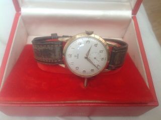 Vintage Rolex Tudor 9ct Gold Watch Circa 1950s (handwind) Boxed