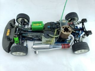 Hpi Nitro Rs4 With Rare Upgrades Rare Vintage Item In Great Shape W/body