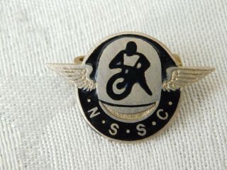 Lovely Vintage Newcastle ? Speedway Supporters Club Nssc Enamel Buttonhole Badge