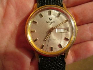 Vintage? Men ' s Croton Nivada SP Compensamatic Automatic Watch 8