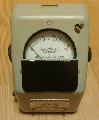 Vintage 1956 Bird Electronic Corp.  Wattmeter Model 6250 (please Read)