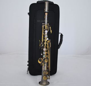 Professional Antique Eb Sopranino Saxophone Abalone Shell Low Bb High E Sax