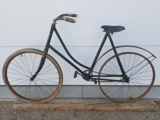 Antique Regent Bicycle Sioux City Iowa Wood Rims Gilliam Seat Old Bike