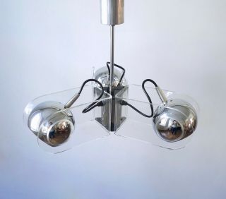 SPACE AGE MODEL 540 CEILING LIGHT by GINO SARFATTI for ARTELUCE,  Italy 60s 3