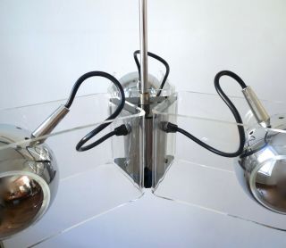 SPACE AGE MODEL 540 CEILING LIGHT by GINO SARFATTI for ARTELUCE,  Italy 60s 4