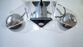 SPACE AGE MODEL 540 CEILING LIGHT by GINO SARFATTI for ARTELUCE,  Italy 60s 6