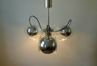 SPACE AGE MODEL 540 CEILING LIGHT by GINO SARFATTI for ARTELUCE,  Italy 60s 7