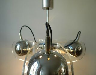SPACE AGE MODEL 540 CEILING LIGHT by GINO SARFATTI for ARTELUCE,  Italy 60s 9