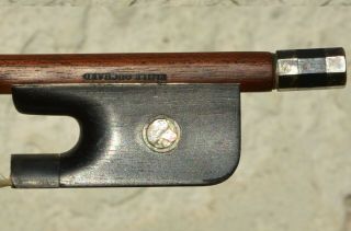 Old Violin Cello Bow Stamped Emile Ouchard