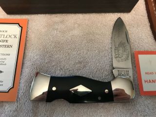 VINTAGE WESTERN S - 531 W/S LOCK BLADE KNIFE W/ PAPERWORK & SHEATH 2