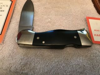 VINTAGE WESTERN S - 531 W/S LOCK BLADE KNIFE W/ PAPERWORK & SHEATH 7