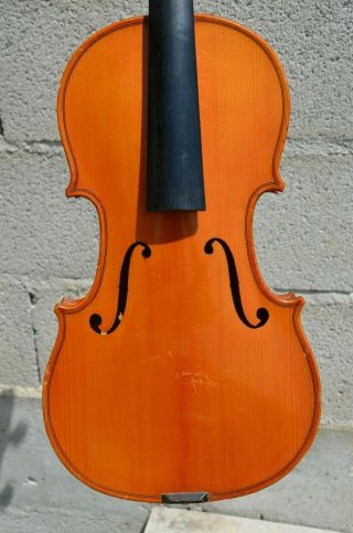 Old French Violin Stamped Breton