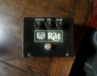 Rat Distortion Pedal 1981 Big Box W/ Rare Tone Knob