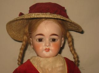 Antique German 15 " Bisque Socket Head Doll Marked L.  P.  S.  2/0 Mp20