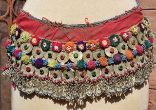 Tribal Banjara Coin Belts Vintage Afghan Belt Gypsy Belly Dance Belt Ethnic Belt