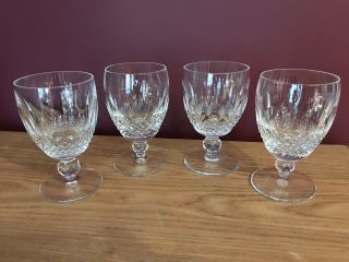 Vintage Waterford Crystal Colleen Set 4 Water Goblets 5 1/4” 9 Oz