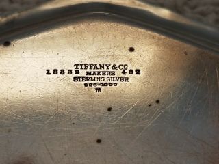 Vintage Tiffany & Co Makers Sterling Silver Cigar Cigarette Ashtray Dish 18332 5