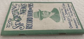 1915 Sporting News Record Book Charles Comiskey Cover Rare 4