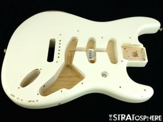 Fender Vintage 60s Ri Road Worn Strat Body Stratocaster Olympic White