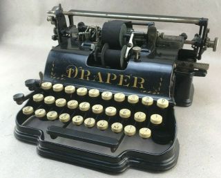 Antique DRAPER Typewriter 12