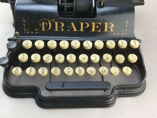Antique DRAPER Typewriter 4