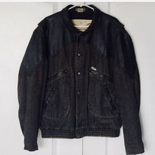 Vintage 80’s Guess Georges Marciano Distressed Denim Jacket L Large