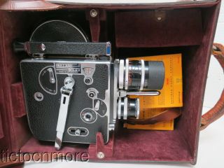 Vintage Paillard Bolex Camera Switar Lens 1:1.  4 50mm 1:1.  8 16mm 1:1.  5 25mm