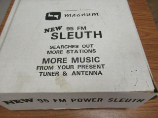 Magnum Sleuth Vintage Fm Power Tunable Antenna Amplifier