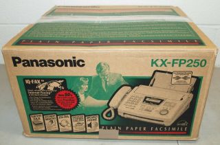 Vtg Panasonic Kx - Fp250 Compact Plain Paper Fax Copier Iq - Fax (facsimile)