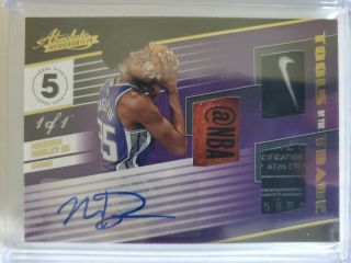 Marvin Bagley Absolute Memorabilia Tools Of The Trade Auto Patch 1/1 Rare