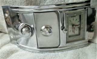 Vintage 1949 - 1950 Chevrolet Clock Panel W/ligther And Ashtry