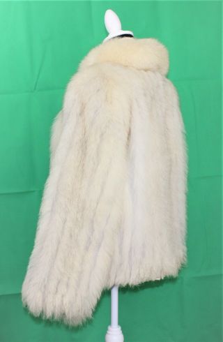 Vintage Women ' s SAGA FOX Fur Coat Jacket Size L 3