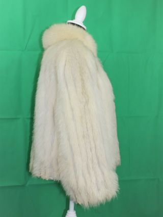 Vintage Women ' s SAGA FOX Fur Coat Jacket Size L 6