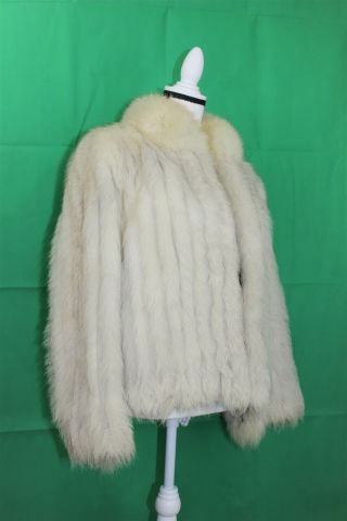Vintage Women ' s SAGA FOX Fur Coat Jacket Size L 7