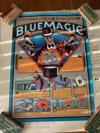 Rare Vintage Peters Blue Magic Shotgun Poster