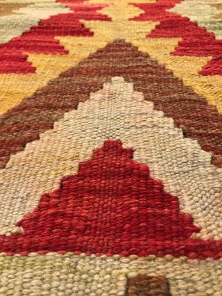 Vintage Tribal Veg dye Hand - Made Kilim Area Rug 3.  4x6.  5 —WHOLESALE U39 6