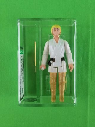 Vintage Star Wars Luke Skywalker Afa 85 Nm,  (letter On Saber & Archival) Wow