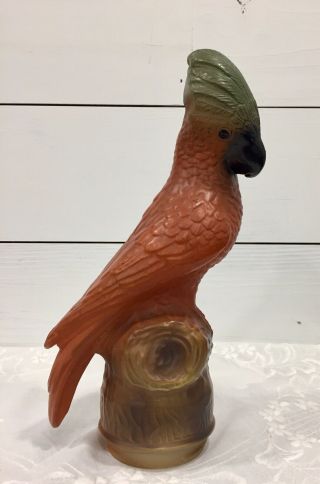 Vintage Antique 1920 ' s Art Nouveau Tiffin Glass Parrot Bird Lamp Shade 2