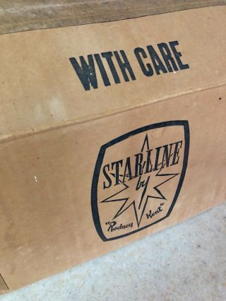 RARE Vintage Pyrex STARLINE RODNEY KENT 807 0503 Warmer w/ BOX HTF 12
