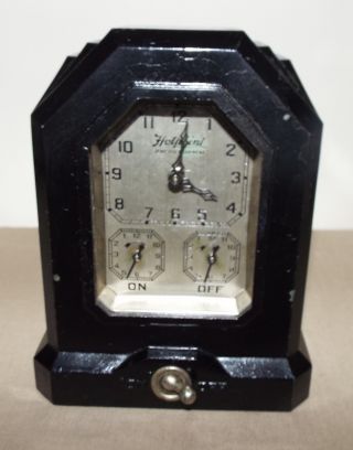 VINTAGE 1920 HOTPOINT AUTOMATIC RANGE TIMER ART DECO DESIGN LUX CLOCK MFG CO. 2