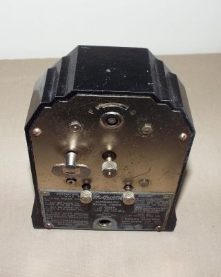 VINTAGE 1920 HOTPOINT AUTOMATIC RANGE TIMER ART DECO DESIGN LUX CLOCK MFG CO. 6