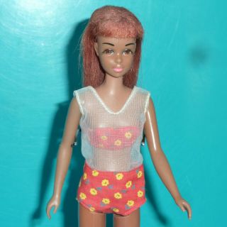 RARE FIRST ISSUE BLACK / COLORED FRANCIE BARBIE DOLL w/VHTF SWIMSUIT 2