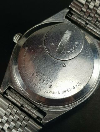 Vintage Seiko King Quartz 0853 - 8025 JDM Kanji Mens Japan Watch 7