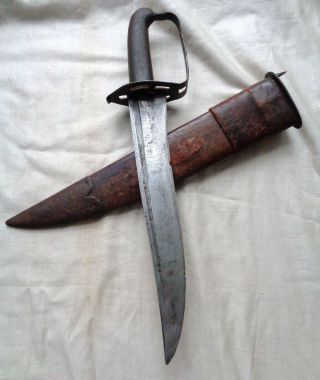 1860s Antique Bowie Knife D Guard Dagger.  U.  S.  Civil War? Confederate? No Sword