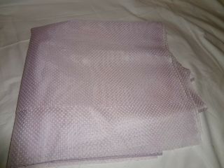 Vtg Lilac Lavender Sheer Flocked Dotted Swiss Fabric 2 Yards X 44 "