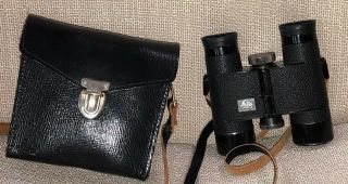 Vintage Leitz Binoculars Case Trinovid 8x32 150m/1000m Exc Optics